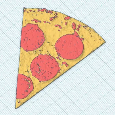 Miếng pizza giả mạo kiểu pepperoni 3D