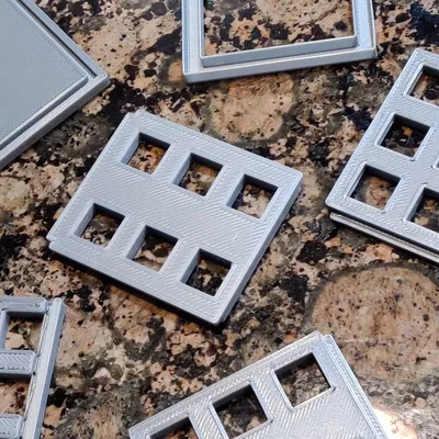 Hộp có cửa sổ 6 mảnh kích thước 50mm x 50mm x 51mm