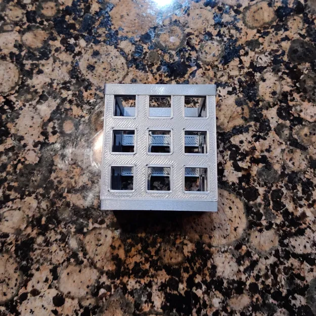 Hộp có cửa sổ 6 mảnh kích thước 50mm x 50mm x 51mm - Image 5