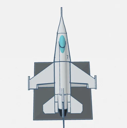 Mô hình máy bay chiến đấu F-16 Falcon ấn tượng - Image 3