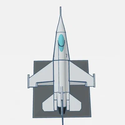 Mô hình máy bay chiến đấu F-16 Falcon ấn tượng