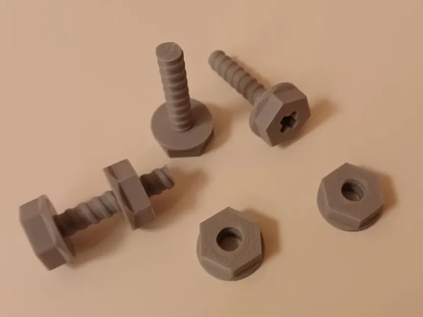 Bộ đồ chơi xây dựng ốc vít và bu lông cho trẻ em - Image 1