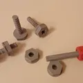Bộ đồ chơi xây dựng ốc vít và bu lông cho trẻ em - Thumbnail 3