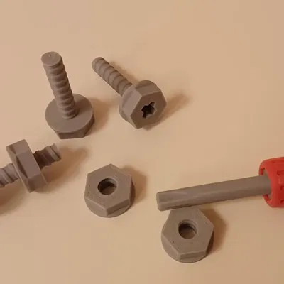 Bộ đồ chơi xây dựng ốc vít và bu lông cho trẻ em