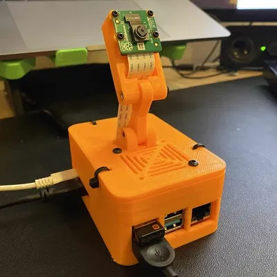 Vỏ camera Raspberry Pi 4 tích hợp điều chỉnh góc