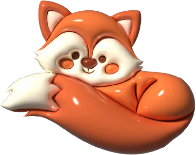 Móc khóa hình con cáo dễ thương - Image 2