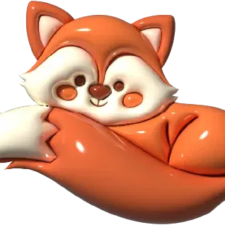 Móc khóa hình con cáo dễ thương