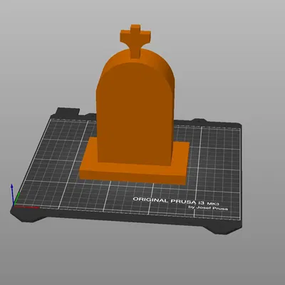 Vật trang trí bia mộ Halloween in 3D