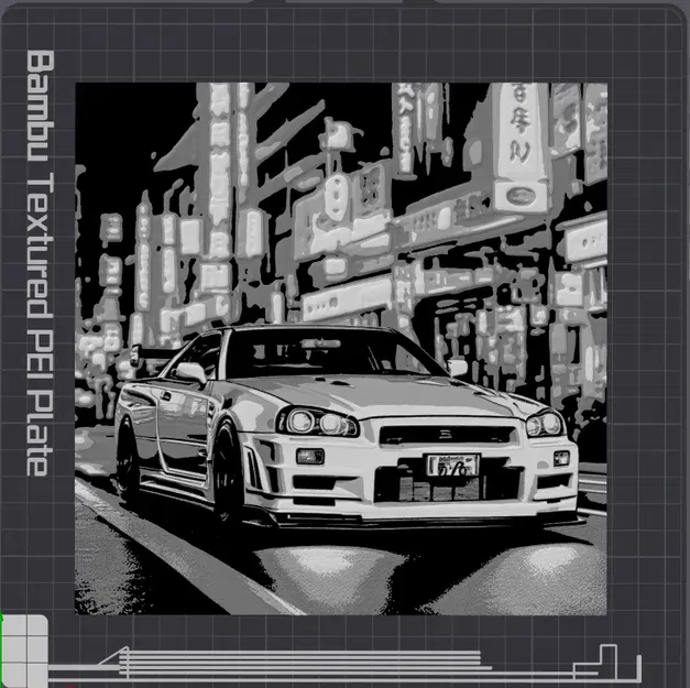 R34 GTR vào ban đêm tại Tokyo với Hueforge - Image 2