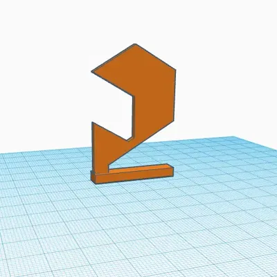 Logo in 3D với giá đỡ đứng vững chắc