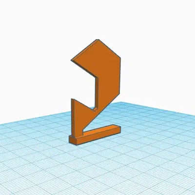 Logo in 3D với giá đỡ đứng vững chắc