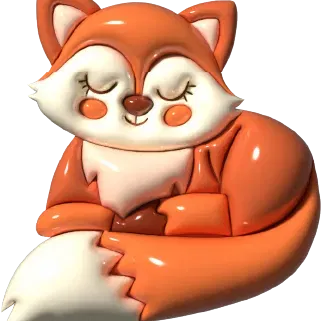 Móc khóa hình con cáo 5