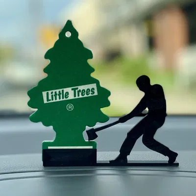 Giá đỡ nước hoa Little Tree hình người đốn gỗ