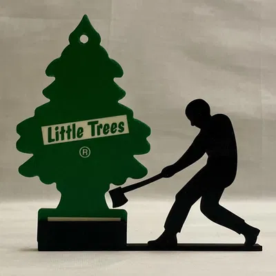 Giá đỡ nước hoa Little Tree hình người đốn gỗ