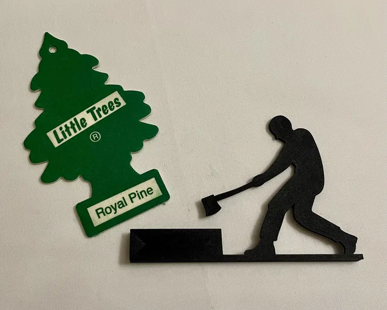 Giá đỡ nước hoa Little Tree hình người đốn gỗ - Image 5