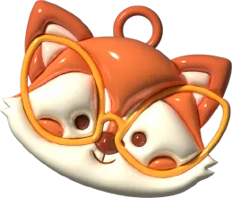 Móc khóa hình con cáo 4 - Image 2