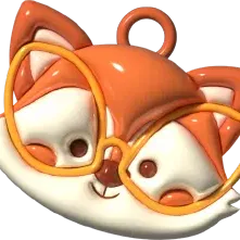 Móc khóa hình con cáo 4