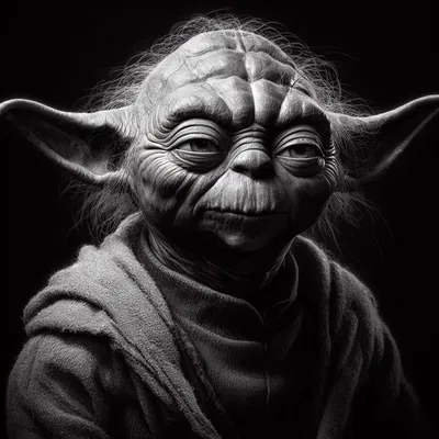 Chân dung Yoda trong công nghệ Hueforge