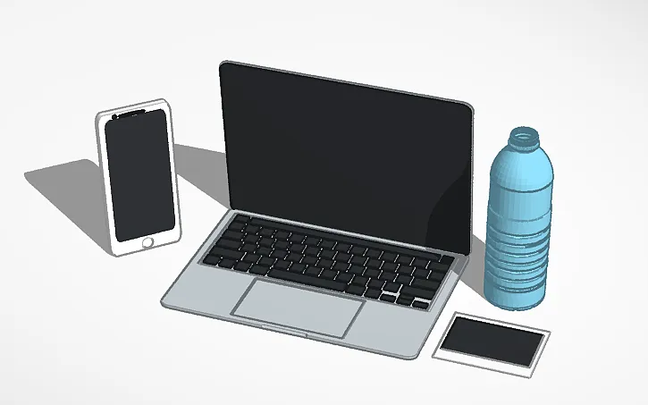 Mô hình máy tính 3D chi tiết và hiện đại - Image 1