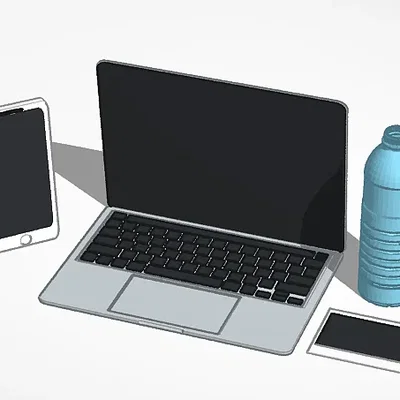 Mô hình máy tính 3D chi tiết và hiện đại