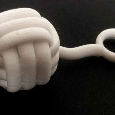 Móc khóa hình nắm đấm khỉ in được v1