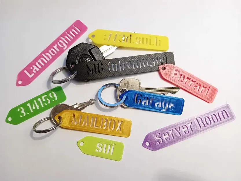 Thẻ chìa khóa phong cách stencil tùy chỉnh trực tuyến - Image 1