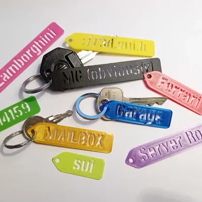 Thẻ chìa khóa phong cách stencil tùy chỉnh trực tuyến