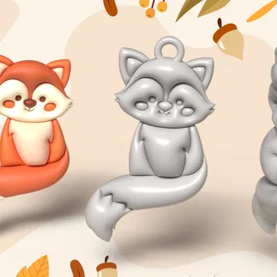 Chìa khóa hình con cáo dễ thương