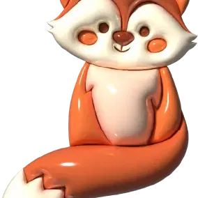 Chìa khóa hình con cáo dễ thương