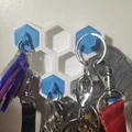 Giá đỡ chìa khóa hình lục giác hiện đại với nhiều kích th... - Thumbnail 4