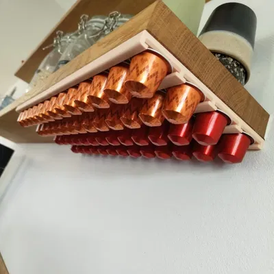 Giá đỡ viên nén Nespresso dưới kệ bếp