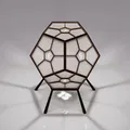 Đèn Dodecahedron với thiết kế hình học và kỹ thuật Kumiko - Thumbnail 10