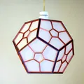 Đèn Dodecahedron với thiết kế hình học và kỹ thuật Kumiko - Thumbnail 11