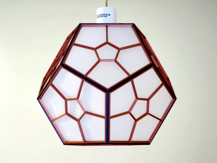 Đèn Dodecahedron với thiết kế hình học và kỹ thuật Kumiko - Image 13