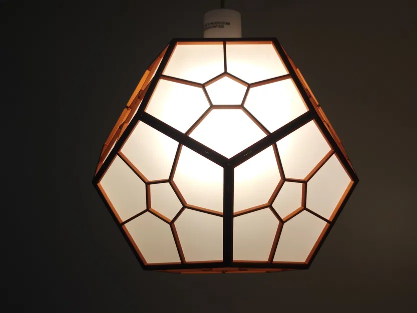 Đèn Dodecahedron với thiết kế hình học và kỹ thuật Kumiko - Image 14