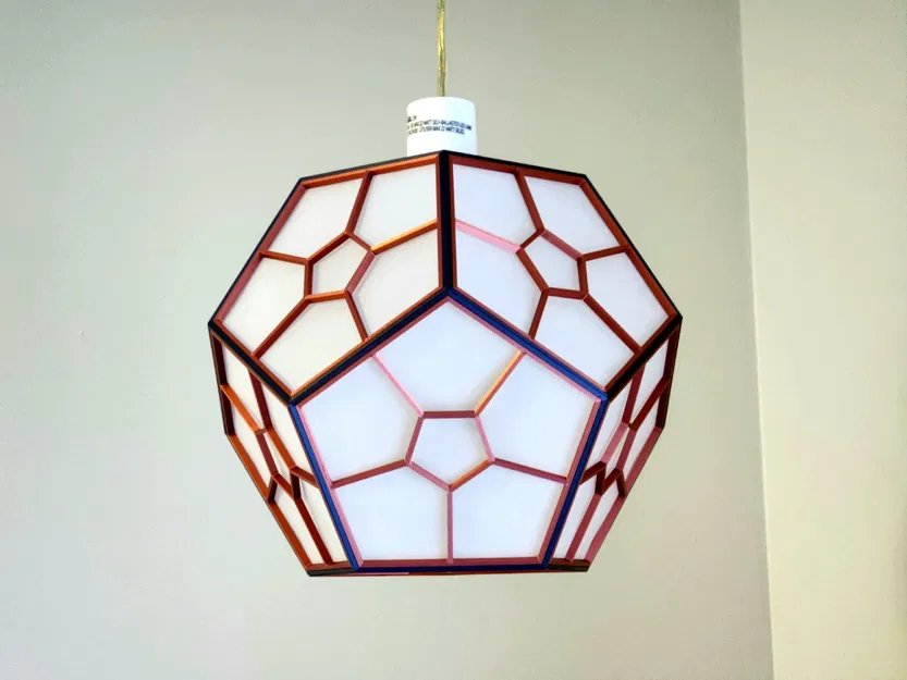 Đèn Dodecahedron với thiết kế hình học và kỹ thuật Kumiko - Image 15