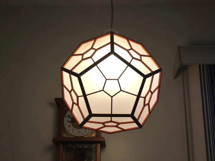 Đèn Dodecahedron với thiết kế hình học và kỹ thuật Kumiko - Image 18