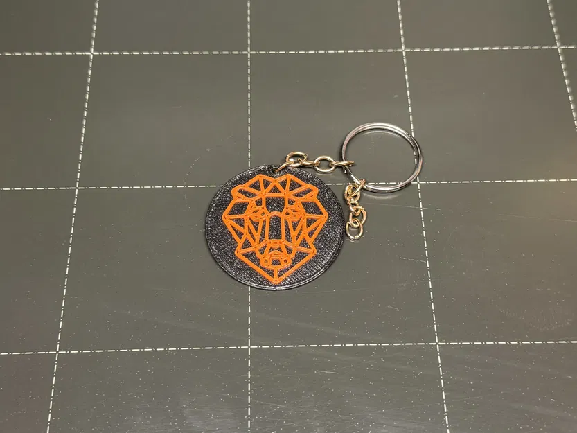 Móc khóa nghệ thuật hình sư tử - Image 1