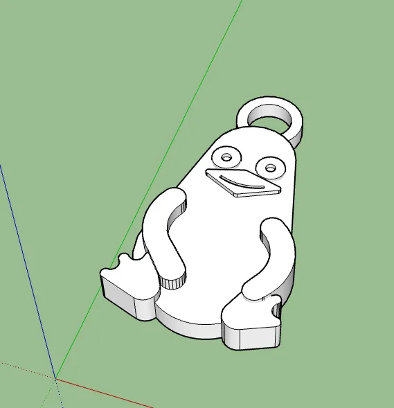 Giá đỡ chìa khóa Linux hình Tux xấu xí - Image 1