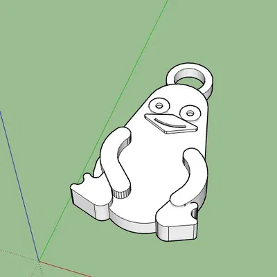 Giá đỡ chìa khóa Linux hình Tux xấu xí