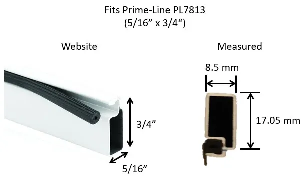 Góc khung lưới cửa sổ - 5/16" x 3/4" bằng nhôm - Image 2