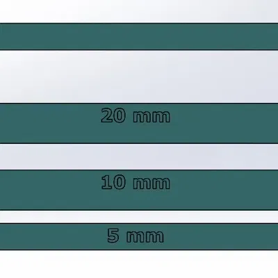 Mẫu kiểm tra độ dày thư 5/10/20mm