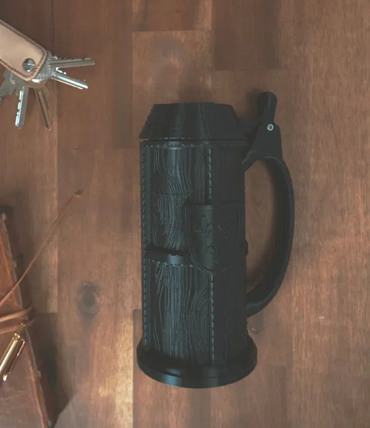 Giá đỡ bình bia Humpen 0.5l với nắp bảo vệ - Image 9