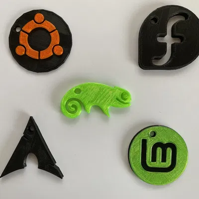 Bộ sưu tập móc khóa các bản phân phối Linux