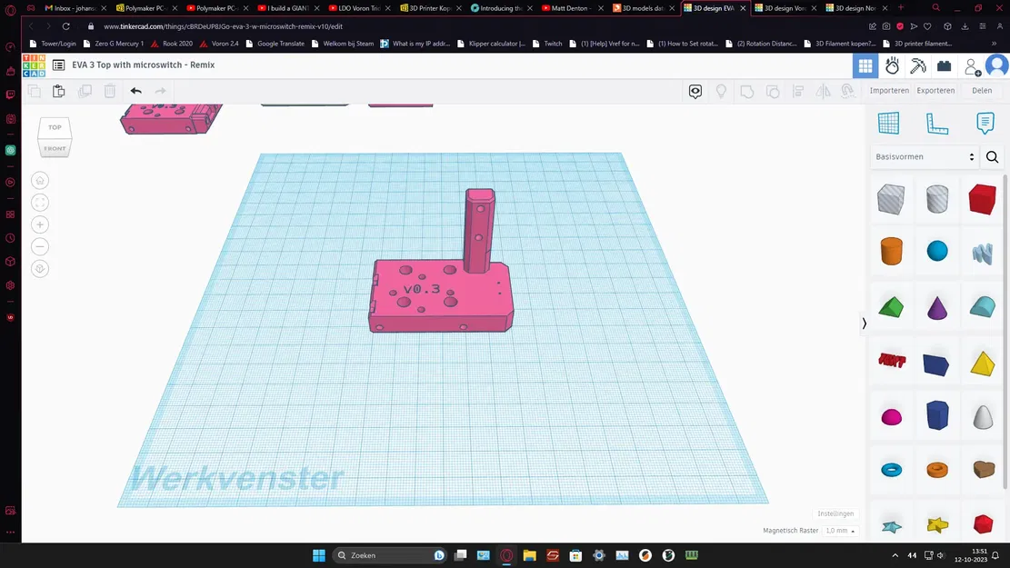 Nắp EVA 3 với công tắc vi mô X-enstop cho ZeroG Mercury One.1 - Image 1