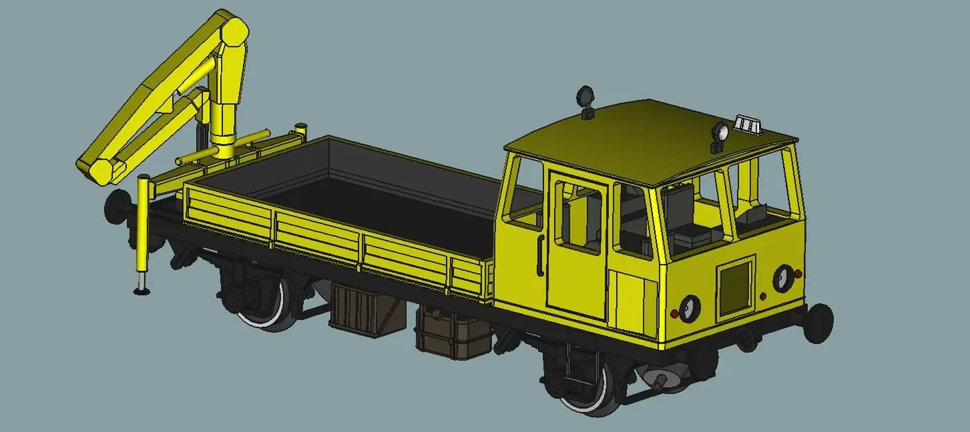 Wózek motorowy Drezyna Kolzam WŻA-10 tỷ lệ 1:120 - Image 5