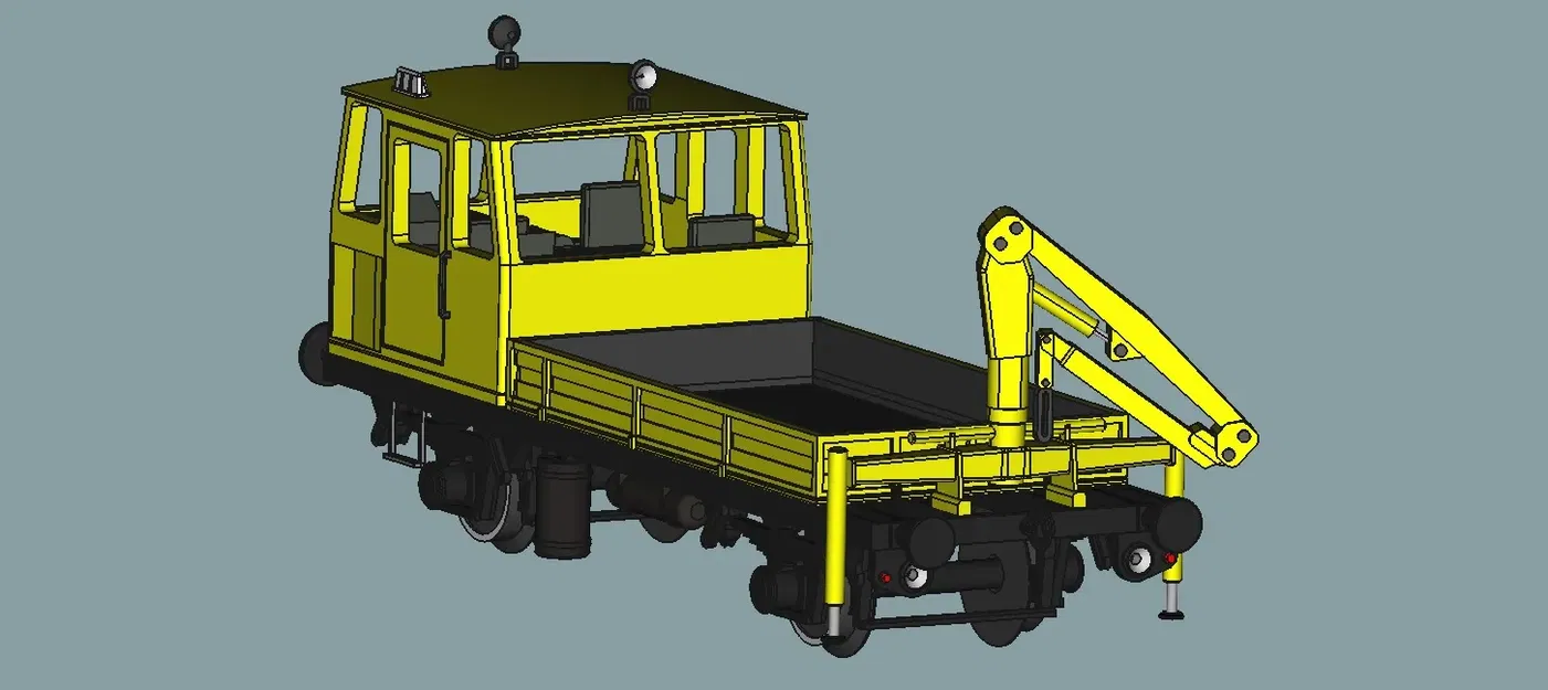 Wózek motorowy Drezyna Kolzam WŻA-10 tỷ lệ 1:120 - Image 7