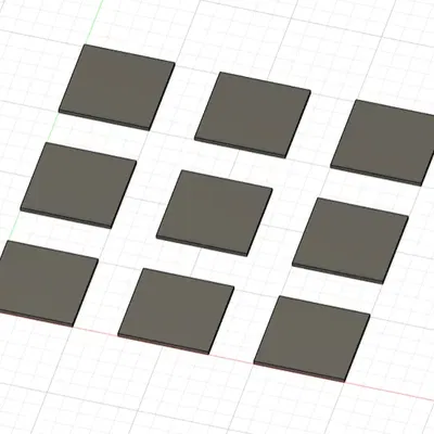 Bài kiểm tra lớp đầu tiên hoàn hảo với 9 hình vuông 50x50mm