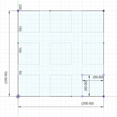 Bài kiểm tra lớp đầu tiên hoàn hảo với 9 hình vuông 50x50mm