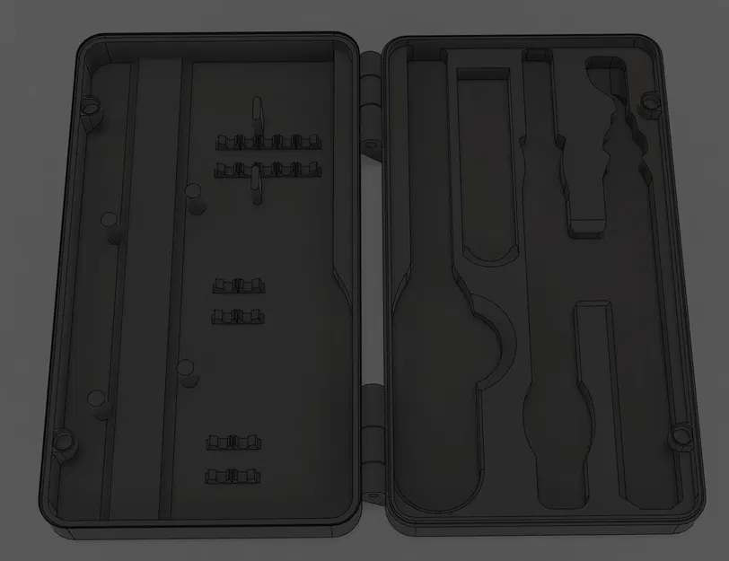 Hộp đựng dao cắt và dụng cụ làm sạch với khóa từ tính - Image 2